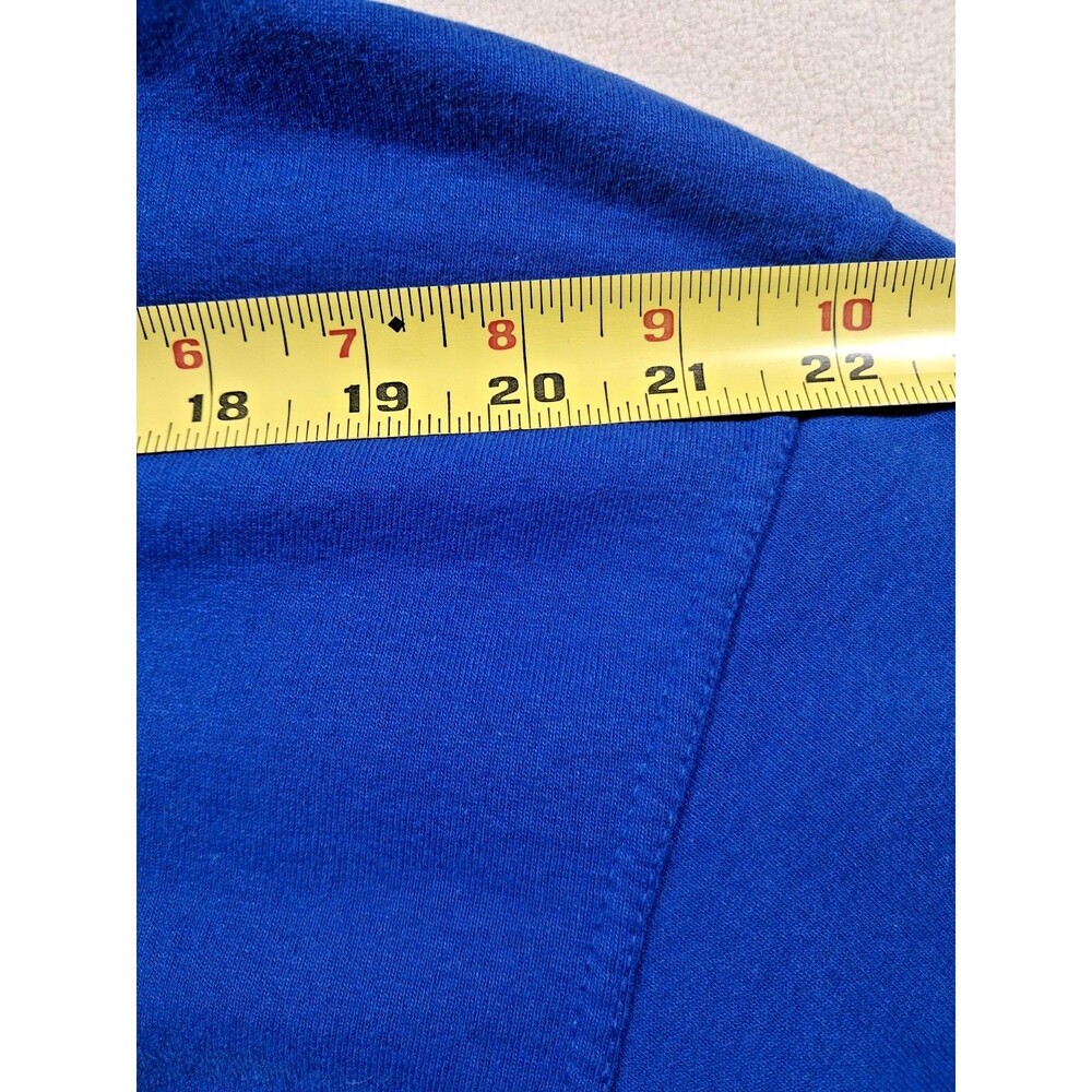 Champion Hoodie Blue Mens Large Full Zip Sweatshirt Logo Pocket - Picture 8 of 16